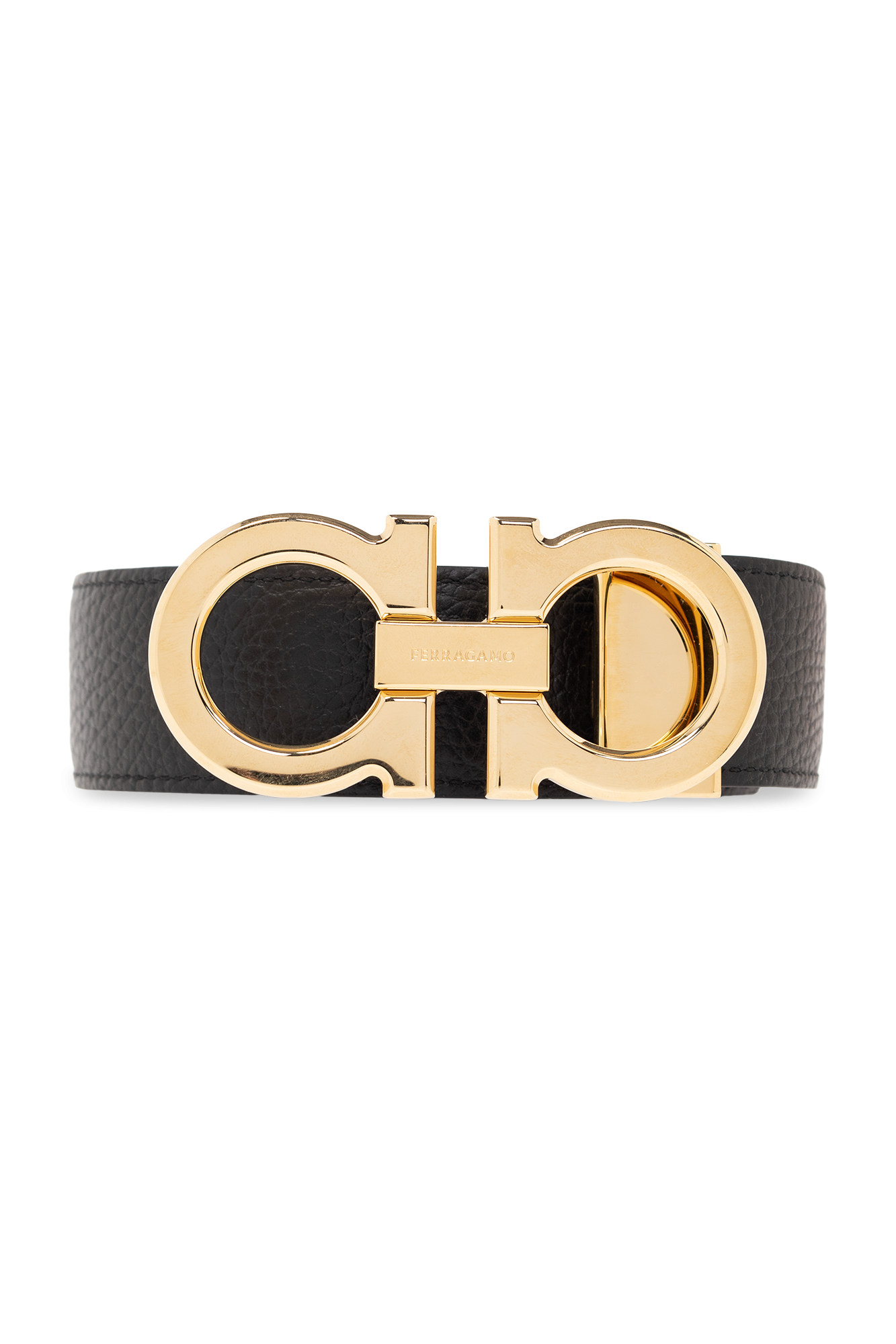 Gold ferragamo outlet belt